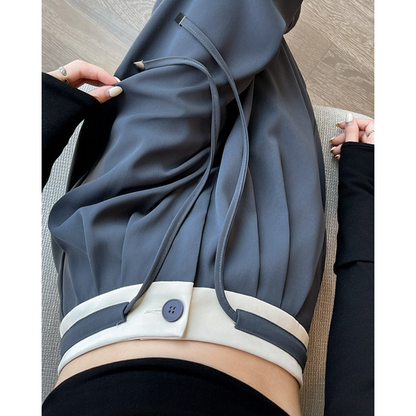 Dale Contrast Pleat Waist Pants