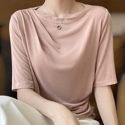 Elise Drape Acetate T-Shirt