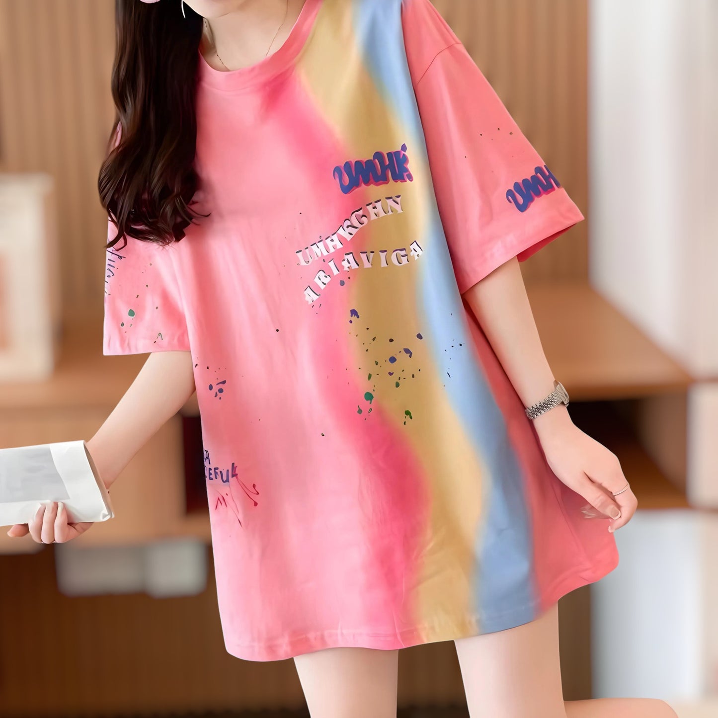 Cloud Pop Paint Oversized T-Shirt