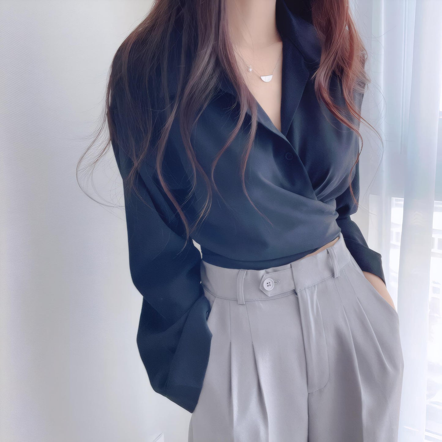 Marina Boat Neck Striped Blouse