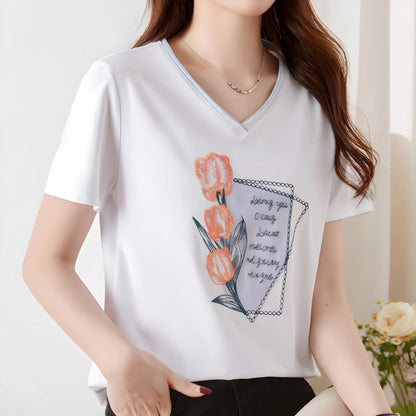 Lynette Bloom Note Cotton T-Shirt