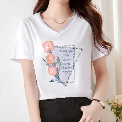 Lynette Bloom Note Cotton T-Shirt
