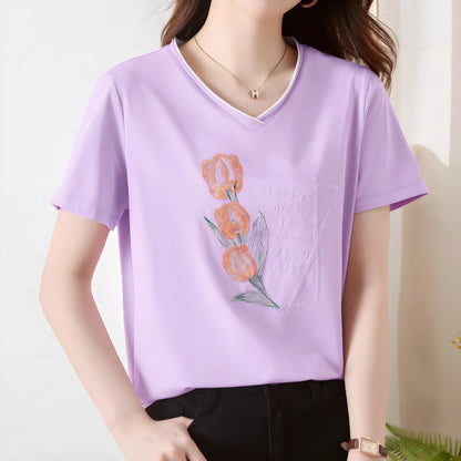 Lynette Bloom Note Cotton T-Shirt