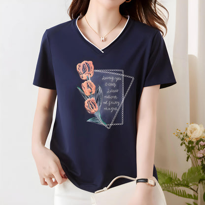 Lynette Bloom Note Cotton T-Shirt