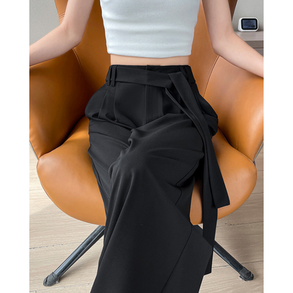 Ivy Drape Tie-Waist Trousers