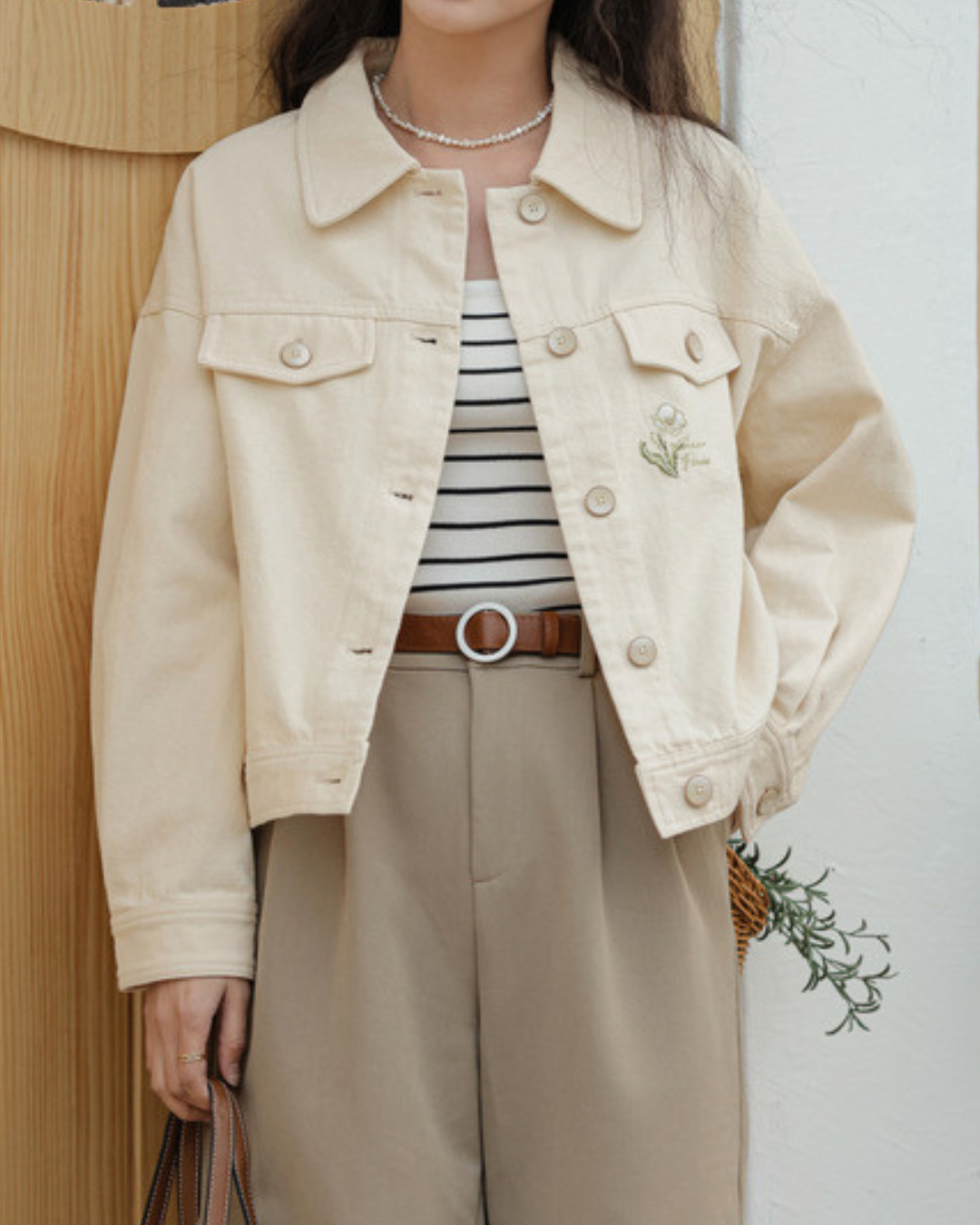 Siena Bloom Embroidered Denim Jacket
