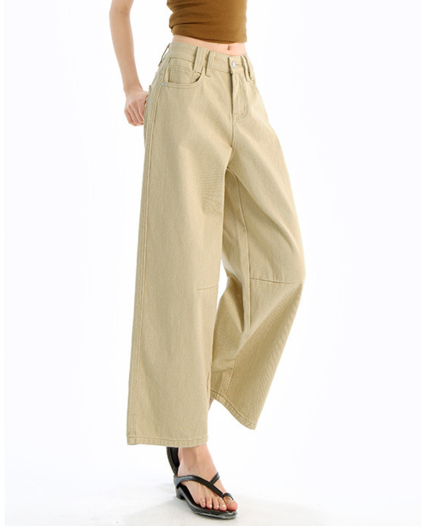 Elara Ease Wide Crop Jeans