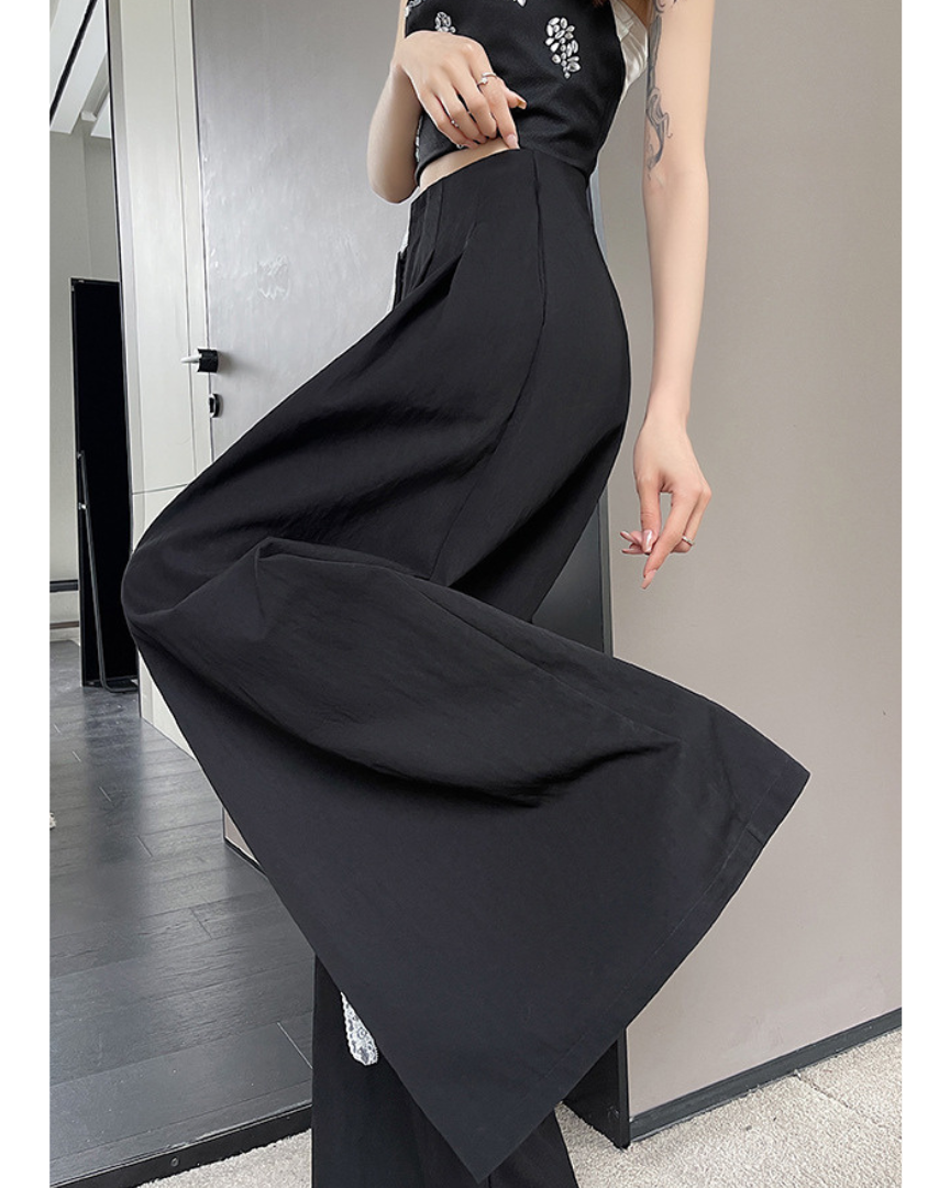 Mira Lace Tie Wide Trousers