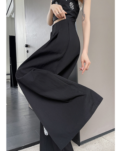 Mira Lace Tie Wide Trousers