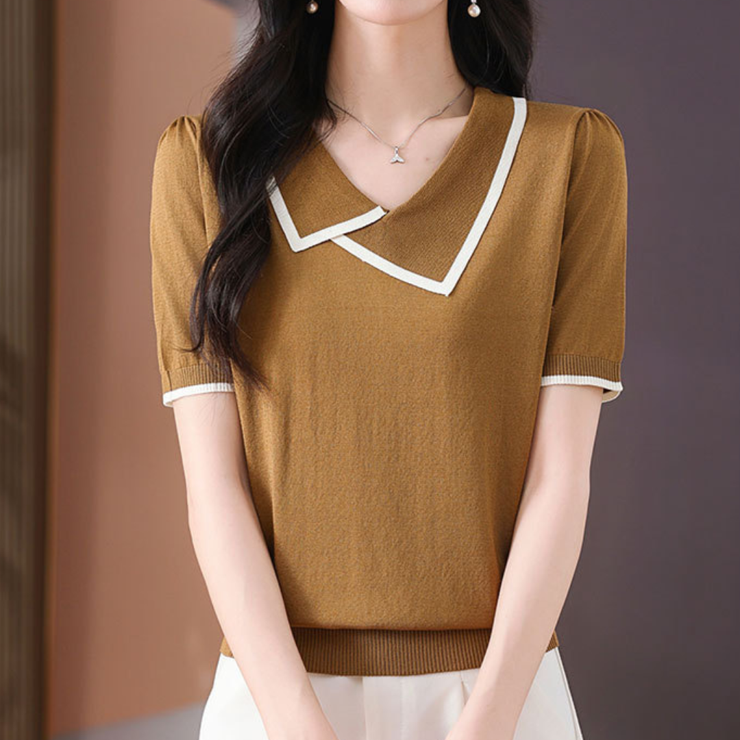 Lena Soft Edge Knit T-Shirt