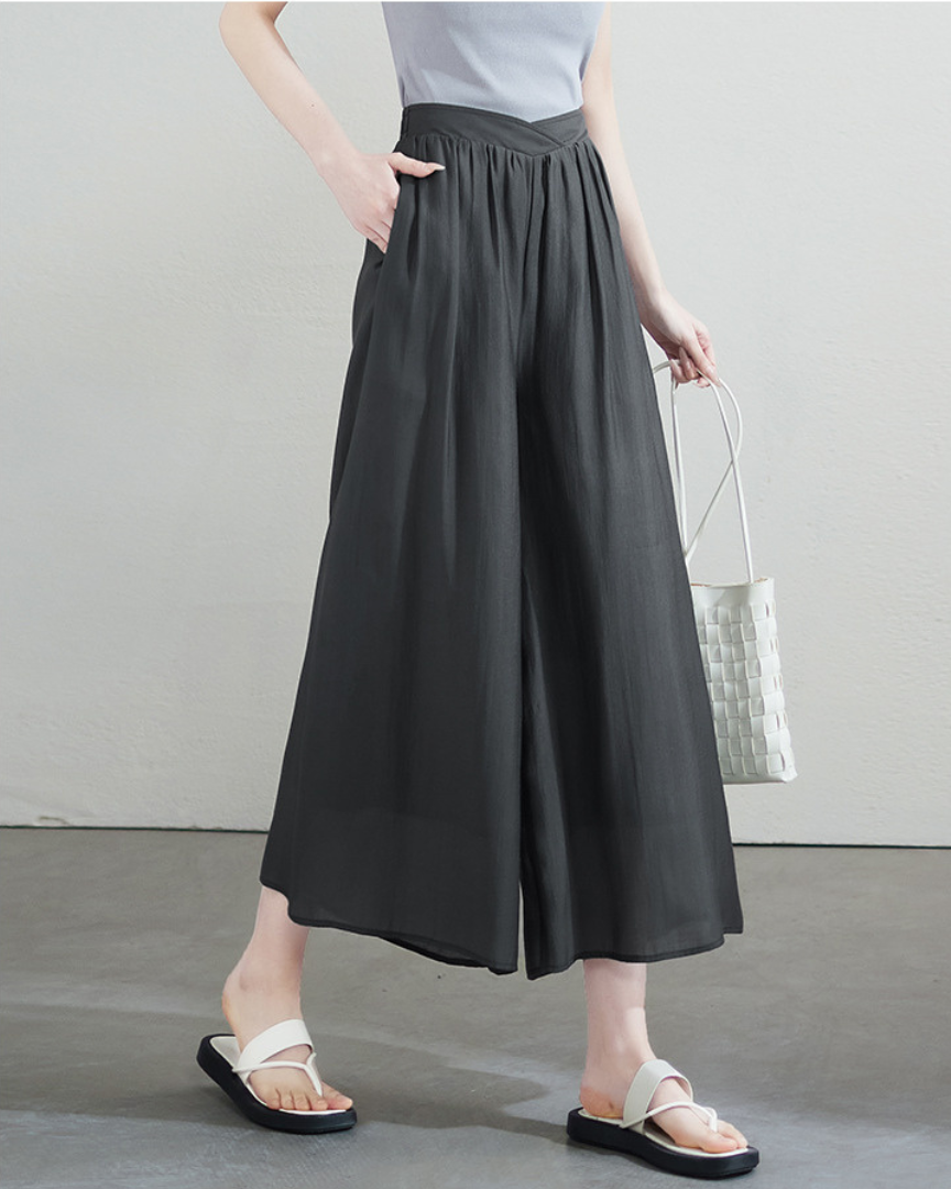 Serene Drape Chiffon Wide Pants