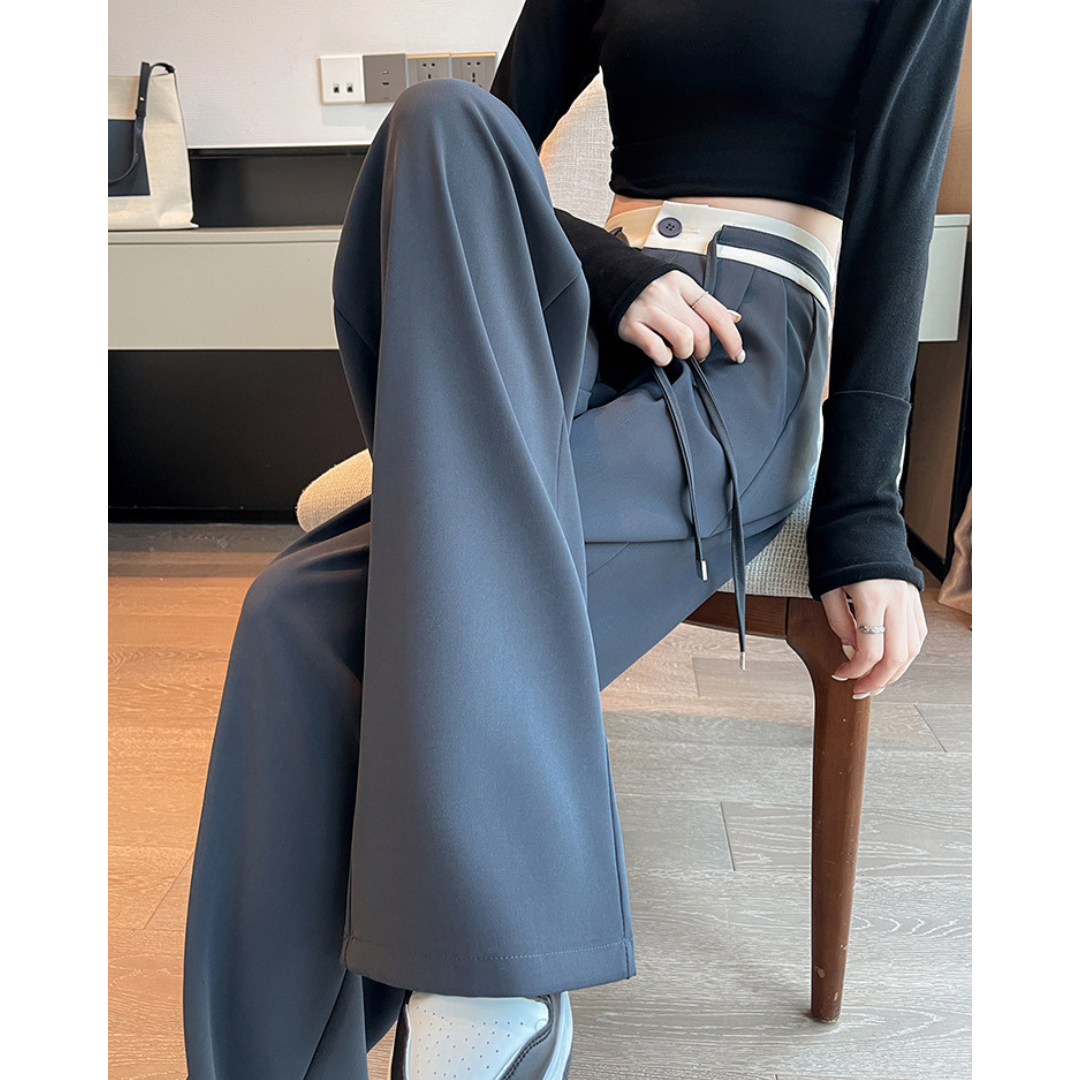Dale Contrast Pleat Waist Pants