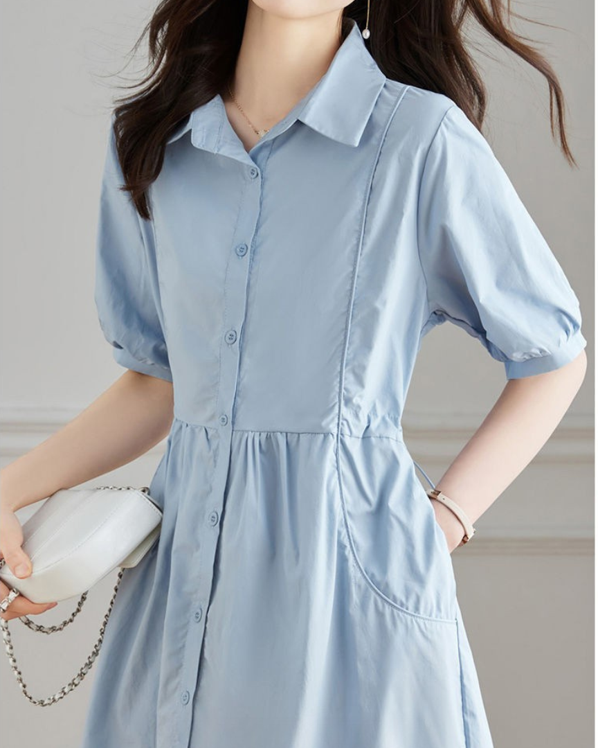 June Ease Cotton Shirt Dress
