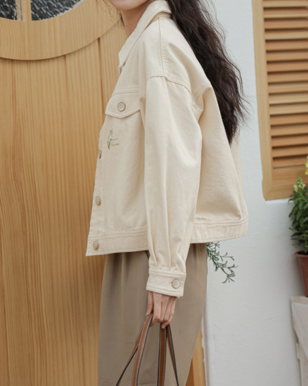 Siena Bloom Embroidered Denim Jacket