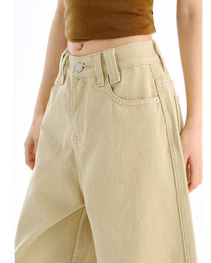 Elara Ease Wide Crop Jeans