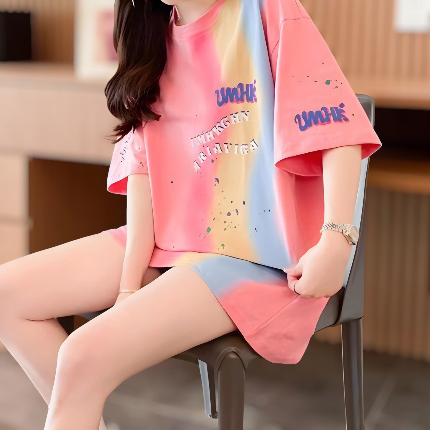 Cloud Pop Paint Oversized T-Shirt