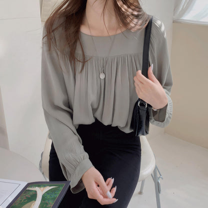 Clara Ease Square Neck Everyday Blouse
