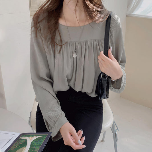 Clara Ease Square Neck Everyday Blouse