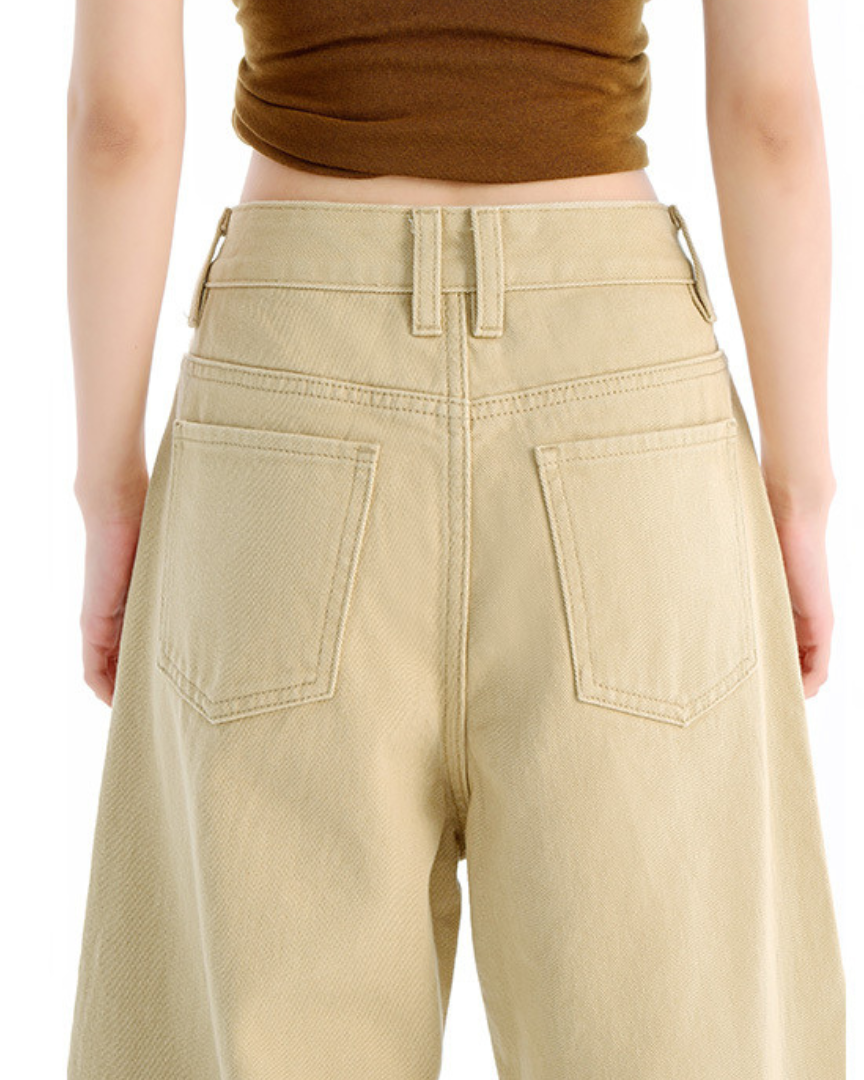 Elara Ease Wide Crop Jeans