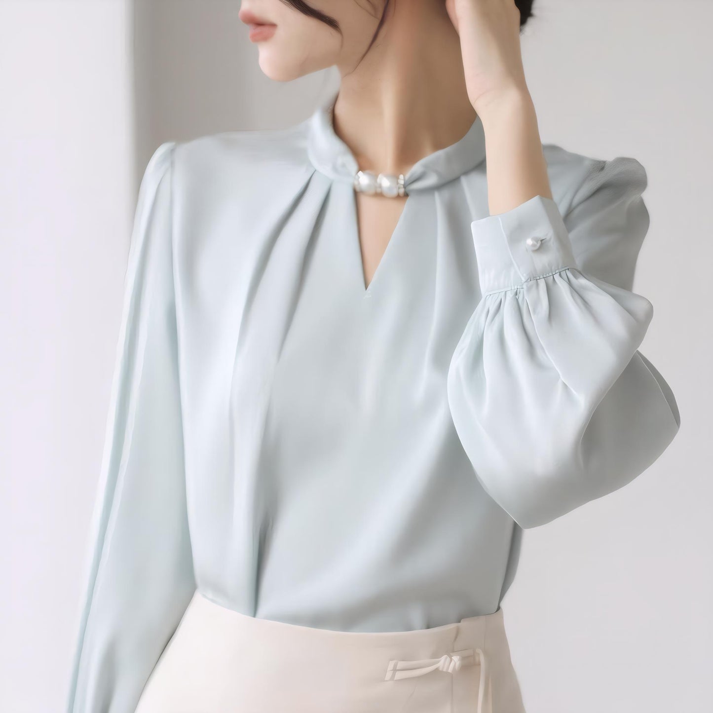 Lila Drift Long Sleeve Light Blouse