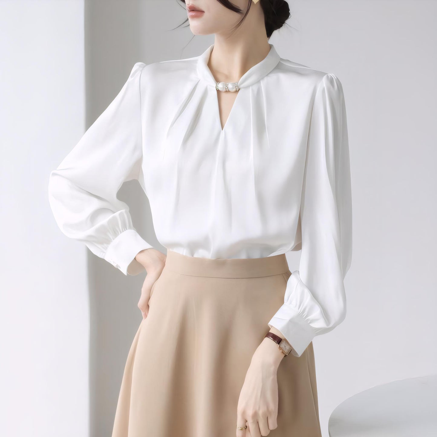 Lila Drift Long Sleeve Light Blouse