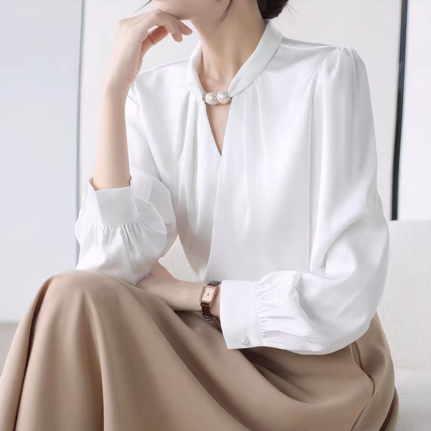 Lila Drift Long Sleeve Light Blouse