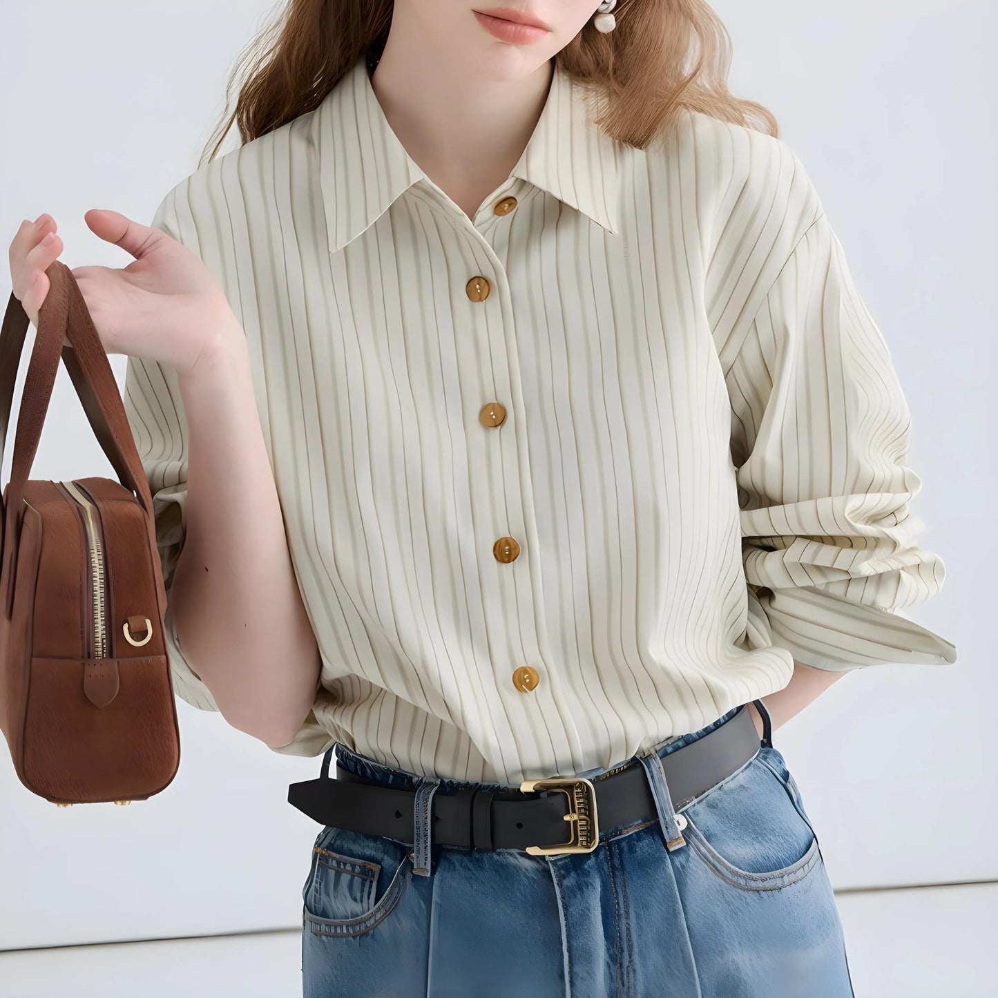 Irene Crisp Stripe Shirt