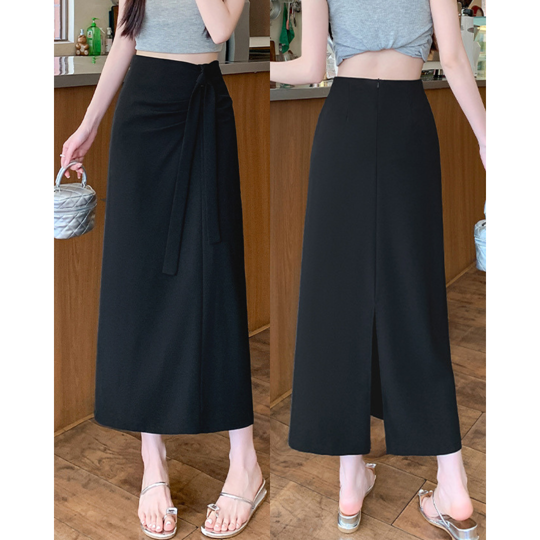 Mira Soft Tie Column Skirt