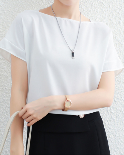 Isla Airy Curve Sleeve Blouse