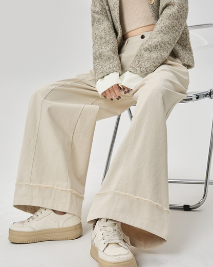 Mira Folded Wide Cotton Pants