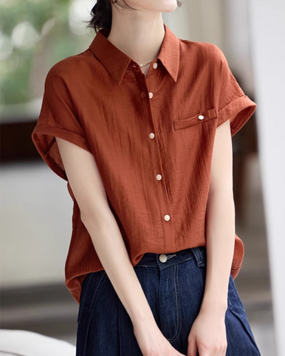 Amara Soft Drape Pocket Shirt