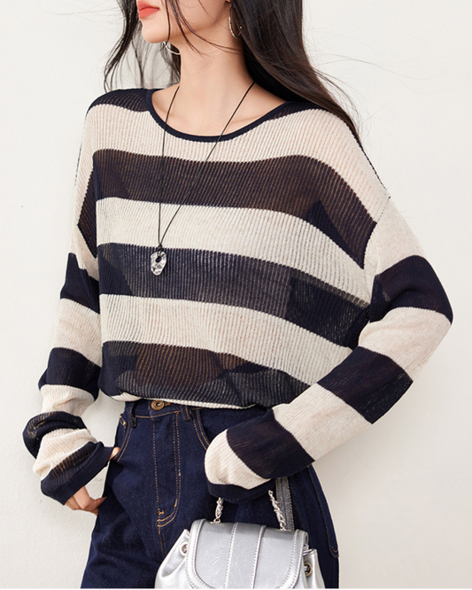 Amble Stripe Soft Knit Shirt