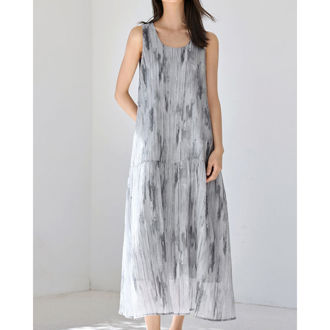 Mira Drift Brush Maxi Dress