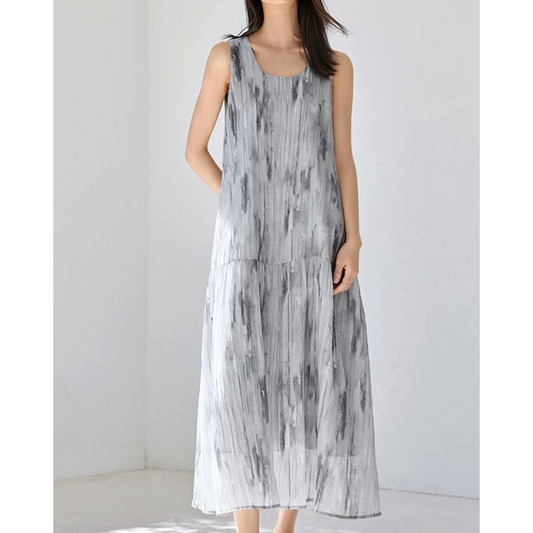 Mira Drift Brush Maxi Dress