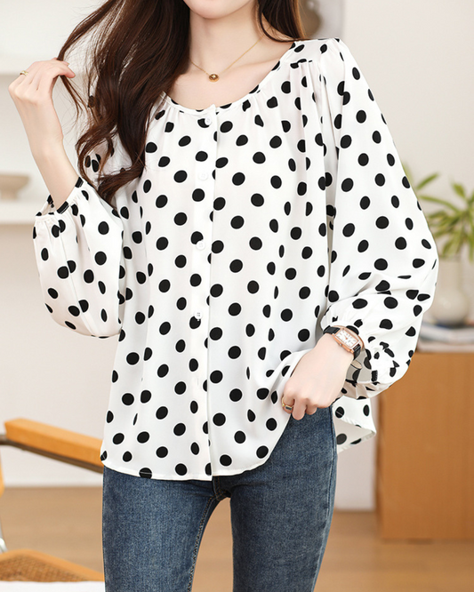 Lina Poise Dot Blouse