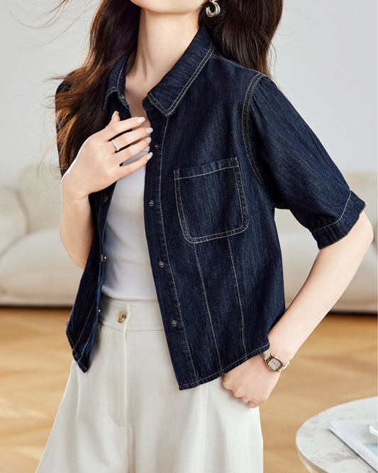 Nora Ease Denim Shirt