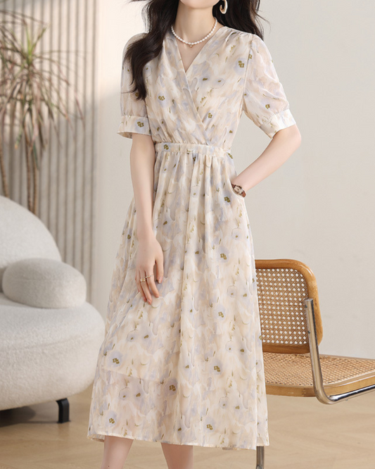 Amara Mist Bloom Midi Dress
