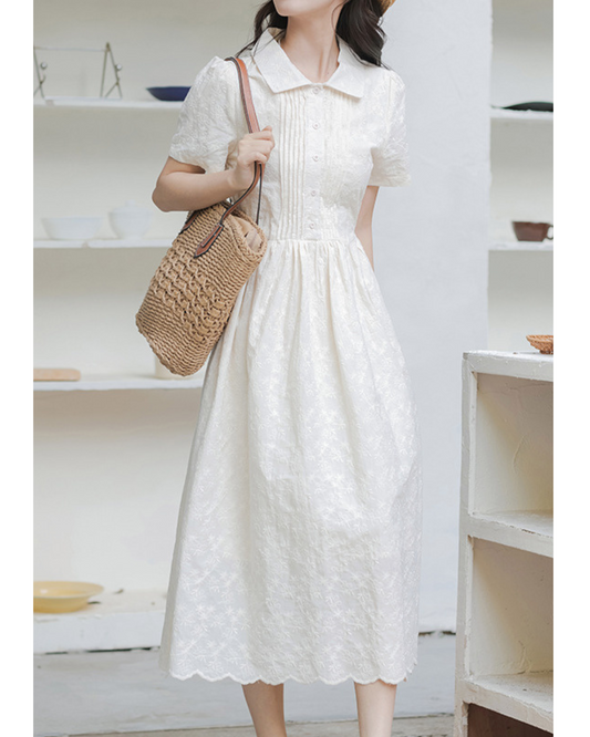 Elora Bloom Texture Shirt Dress