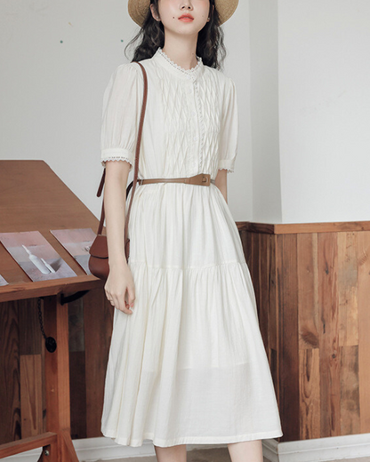 Auden Soft Pintuck Shirt Dress
