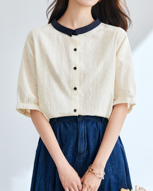 Celine Calm Contrast Blouse