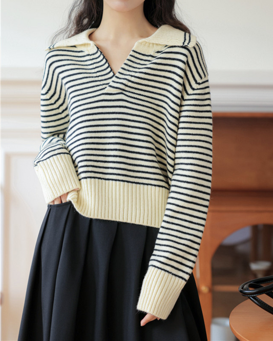 Marcie Stripe Relax Knit Top