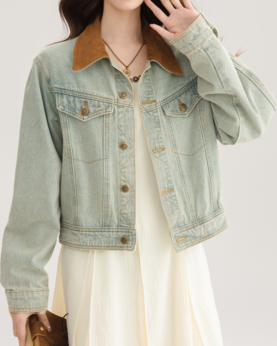 Ivy Soft Collar Denim Jacket