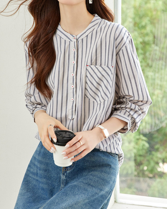 Amara Ease Stripe Shirt