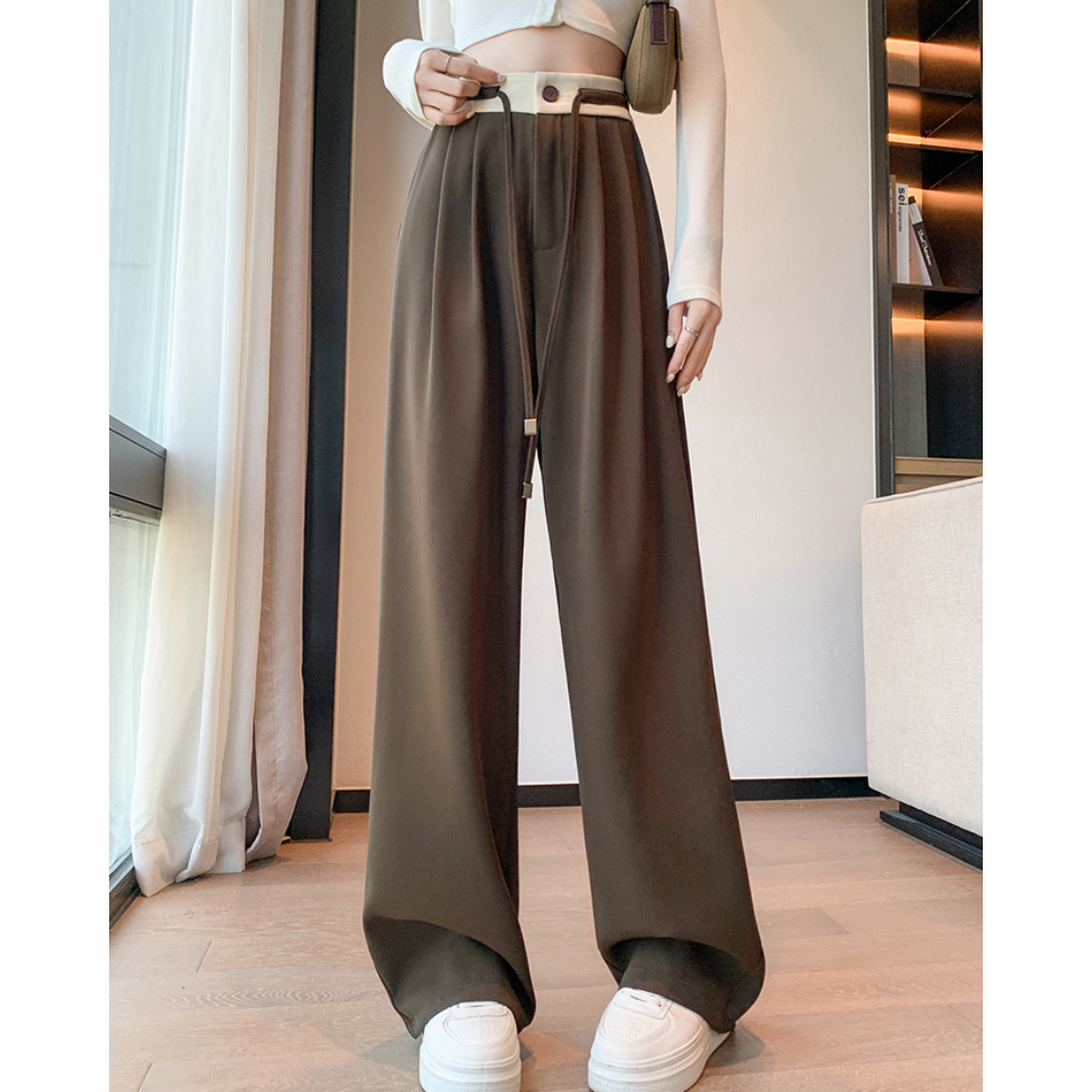 Dale Contrast Pleat Waist Pants