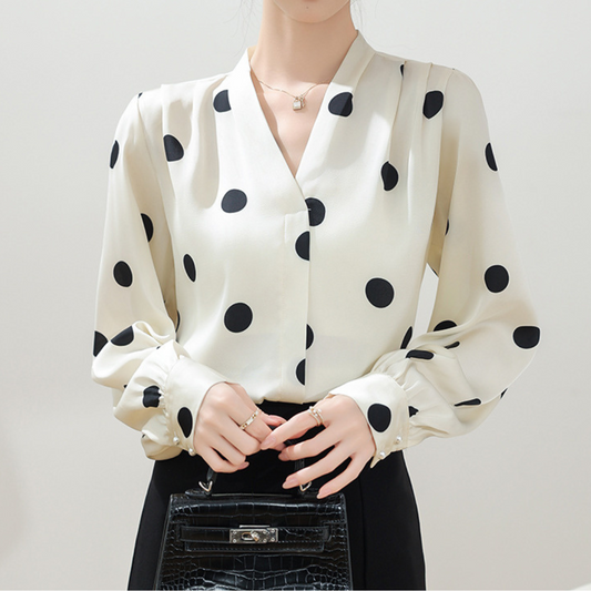 Elise Dot Soft Blouse