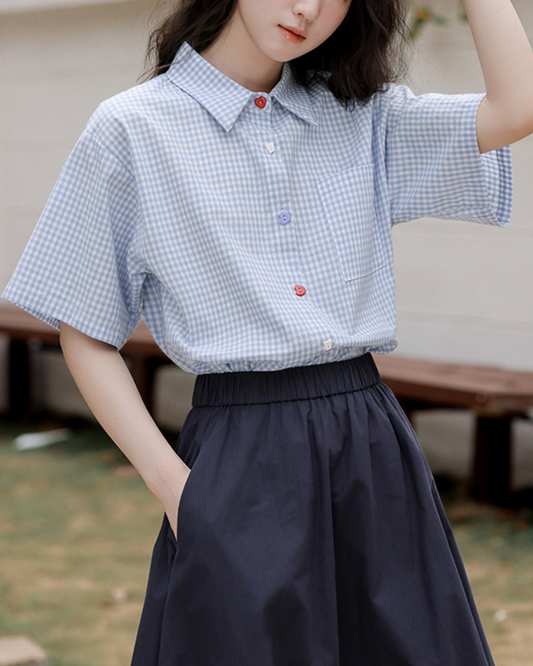 Elara Mood Gingham Shirt