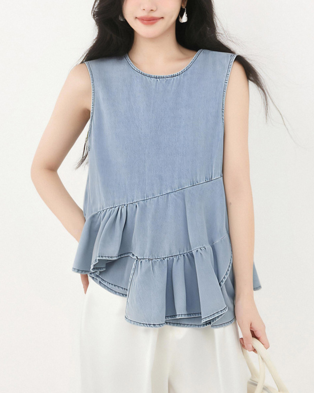 Alina Soft Curve Denim Shirt