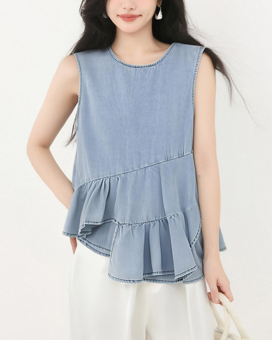 Alina Soft Curve Denim Shirt