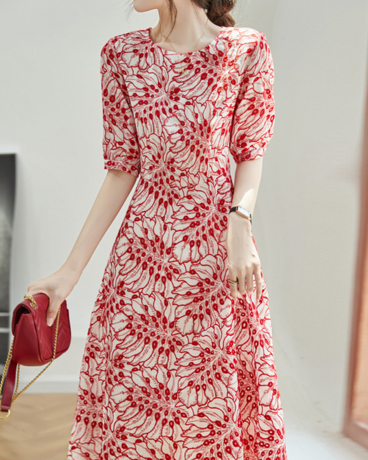 June Bloom Embroidered Dress
