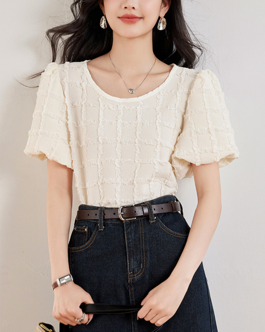 Elira Soft Texture Bow Blouse